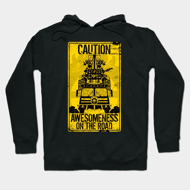 CAUTION: Awesomeness on the road Hoodie by Eruparo